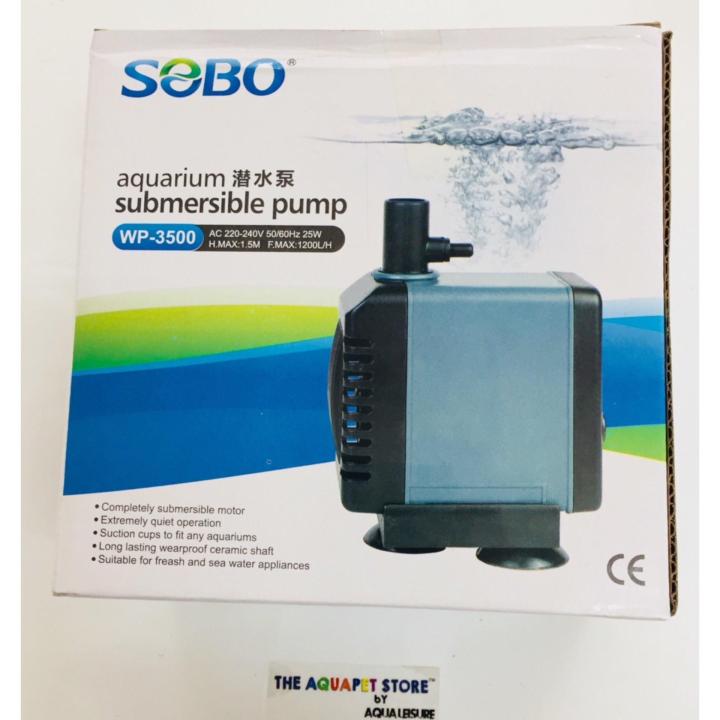 SOBO WP3500 25W 1200L/H Aquarium Submersible Pump for Filtration