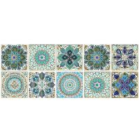 【CC】℡♠♝  Self-adhesive Sticker Mandala Supplies Decals Floor