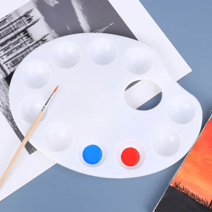 acrylic-paint-palette-with-thumb-holes-oval-color-palette-for-watercolor-painting-oval-shaped-watercolor-palette-gouache-painting-palette-with-thumb-holes-watercolor-palette-with-thumb-holes