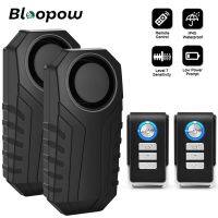 【LZ】™❇  Bloopow Wireless Remote Bike Alarme Impermeável Anti-Roubo Bicicleta Motocicleta Segurança Sem Fio Vibração Motion Sensor Alarme