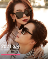 Roselife Big Square Frame Korean Sunglasses for Women Men Anti UV Eyewear