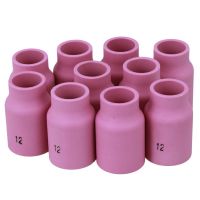 10/5Pcs 53N87 12# Alumina Shield Cup TIG Welding Torch Nozzle Fits For WP 17 18 26 Welding Tools