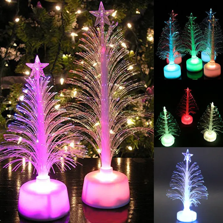 1pc Colour Changing LED Light Up Star Christmas Tree Topper Xmas Decoration 