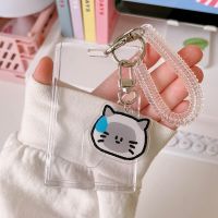 Kawaii Acrylic Photocard holder Transparent 3 inch Kpop Photocard Photo Protector Holder Idol Photo Sleeves Pendant Keychain