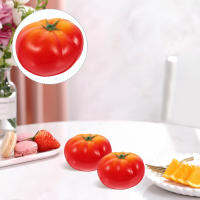 Mlinstudio 4pcs มะเขือเทศเทียม Lifelike Tomato Foam Foam Foam การตกแต่งมะเขือเทศผักเทียม