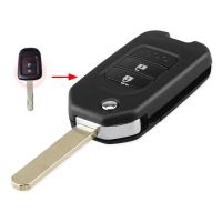 【✷】 islwpi KEYYOU 2/3ปุ่มดัดแปลงพลิกพับรถรีโมท Key Fob สำหรับ Honda FIT XRV VEZEL JAZZ CIVIC HRV