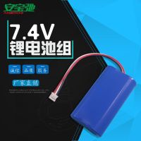 Large Dual 18650-7.4V capacity 1800mAh later player DVD rechargeable lithium battery pack 2 wires 3