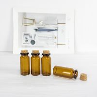 【YP】 10ml Reagent Perfume Glass Bottles Wishing Decoration Crafts Jars Reusable Ornaments Gifts Vials 12Pcs