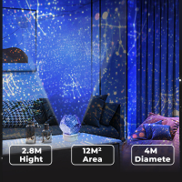 Xiaomi Youpin Led USB Star Projector Galaxy Nightlights Starry Sky Projector ตกแต่งห้องนอนของขวัญเด็ก Space Projectors