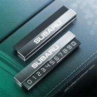 Subaru Forester Xv Impreza Wrx Hidden Temporary Car Parking Card Magnetic Metal Alloy Car Phone Number Card