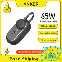 Anker GanPrime 65W แท่นชาร์จ615 USB ปลั๊กไฟ C สำหรับการเดินทางและทำงาน5-In-1ปลั๊กไฟพร้อม2AC 2 USB C และ1 USB A