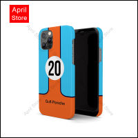 Gulf Porsches 917 Retro กรณีโทรศัพท์มือถือ iPhone 14 Pro Max / iPhone 13 Pro Max / iPhone 12 Pro Max / iPhone 11 Pro Max / XS Max / iPhone 8 Plus / iPhone 7 plus กรณีป้องกันคอมพิวเตอร์ตก 524