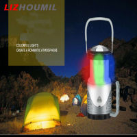 LIZHOUMIL Led แบบพกพาตะเกียงตั้งแคมป์กลางแจ้ง,โคมไฟเต็นท์ชาร์จ Usb แบบมัลติฟังก์ชั่นไฟฉุกเฉินกล้องส่องทางไกล