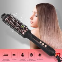 ☏ Hair Comb Brush LCD Heated Ceramic Hair Straightening Brush