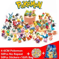 10-100Pcs Genuine New Different Style Pokemon Anime Figure Pikachu Toy Pocket Monster Not Repeating 4-6CM Action Model Doll Gift
