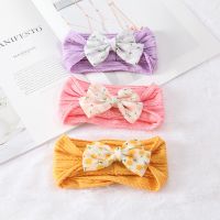 2022 Baby Bow Headband for Children Bowknot Headwear Cables Turban for Kids Elastic Headwrap headband Baby Hair Accessories