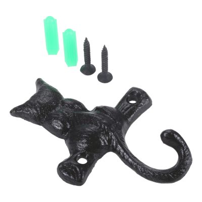 ∏ Cast Iron Cat Hook Wall Housekeeper Kitty Hanger Bag/Towel/towel/Coat/Plant Crafted Home Garden Outdoor Decor Bathroom Kitchen