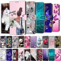 Etui Flip Leather Phone Cases For OPPO A17 A57 5G 2022 A77 A16 A36 A76 A96 A15 A15S A54 A74 A53 2020 Wallet Card Holder Cover