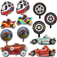 Race Car Theme Birthday Supplies Racing Motorbike Balloon Helmet Balloon Motocross Racing Party Dirt Bike Theme Party Decoration Balloons