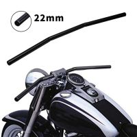 7/8มอเตอร์ไซค์ Inch Handlebar 22Mm สีดำลากแท่งตรง Cafe Racer สำหรับฮอนด้าคาวาซากิยามาฮ่า Suzuki Chopper Bobber