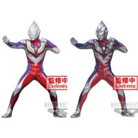 โมเดลอนิเมะฮีโร่ Tiga Ultraman อุลตร้าแมนทริกเกอร์ตุ๊กตาขยับแขนขาได้ของขวัญสำหรับเด็กมีในสต็อก Bandai