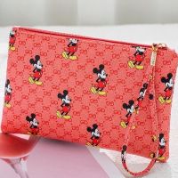 กระเป๋าถือผู้หญิงใบยาว หนังเทียม PU ลาย Mickey Mouse 19x10X3ซม.