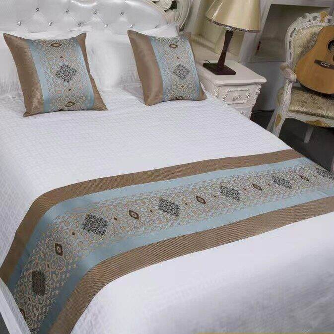 Bed runners Queen Twin Extra Long bed runners for hotel decoration bed