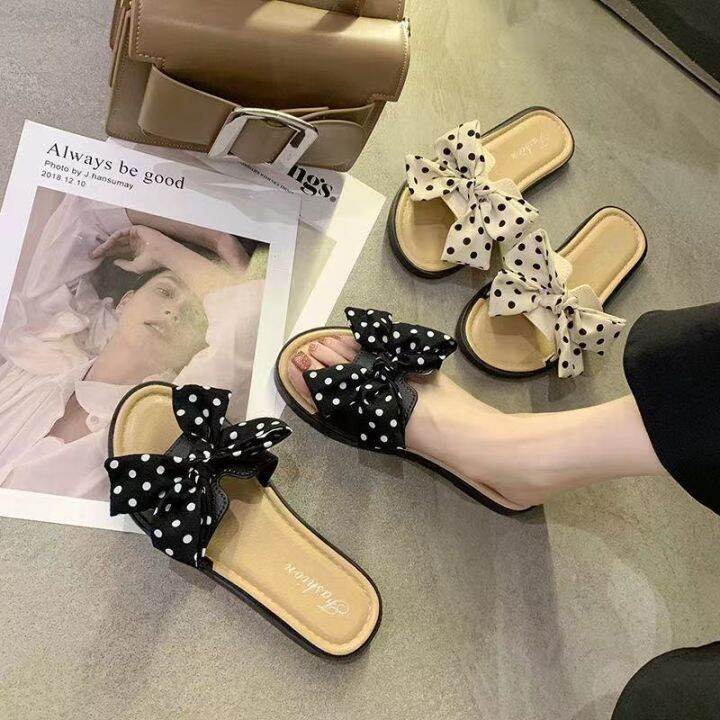 large-size-36-41-slippers-womens-bow-slippers-womens-style-wear-outside-go-out-student-dormitory-home-anti-skid