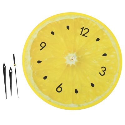 Lemon Fruit Wall Clock Lime Modern Kitchen Clocks Home Decor Living Room Clock Tropical Fruit Wall Art Clock