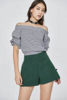 Hamburger Studio Fiorella Off-the-Shoulder Topเสื้อเปิดไหล่ ( H0159 )