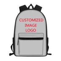 Custom Your Image Print 16 Inch Children School Bags for Teenage Girls Boys Back Pack Kids Backpacks Students Bookbag Satchel