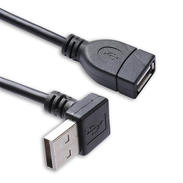 ขาย-usb-2-0-a-หญิงกับชายสายเคเบิลต่อขยายรูปตัว-l-มุม25-100ซม