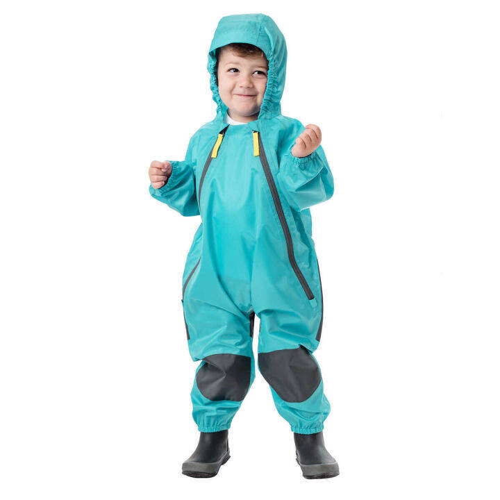Karbon Kids Waterproof Playsuit Rainsuit Rain Suit Hooded Coverall