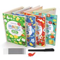 【cw】 4 Books/Sets of Children 39;s School Copybook Calligraphy Reusable Handwriting Practice Learn Writing English Stationery ！