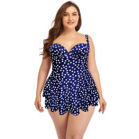 New Plus size One Piece Swimsuit Women Swimwear Large Big Plussize Solid Swimming Bathing Suits Beachwear Wear For Female