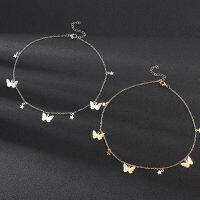 tr1 Shop Hot sale fashion all-match ladies golden butterfly simple single layer necklace