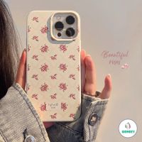 เคสโทรศัพท์มือถือ ซิลิโคนนิ่ม ลายดอกกุหลาบ สีวาว สไตล์เกาหลี สําหรับ IPhone 11 14 Pro MAX 14 13 12 11 Pro MAX 14 Plus X XS MAX XR 8 7 Plus SE