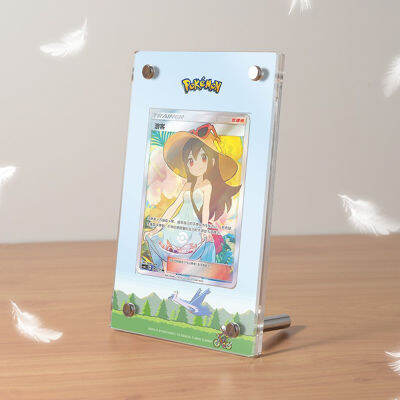 PTCG โปเกมอนมินิการ์ดอิฐอะนิเมะตัวการ์ตูนอะคริลิกรอบรูปการขยายตัวจิตรกรรมยืนแสดงเด็กของขวัญของเล่น