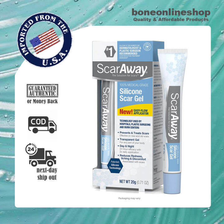 ScarAway 100 MedicalGrade Silicone Scar Gel for Face, Body, Surgical