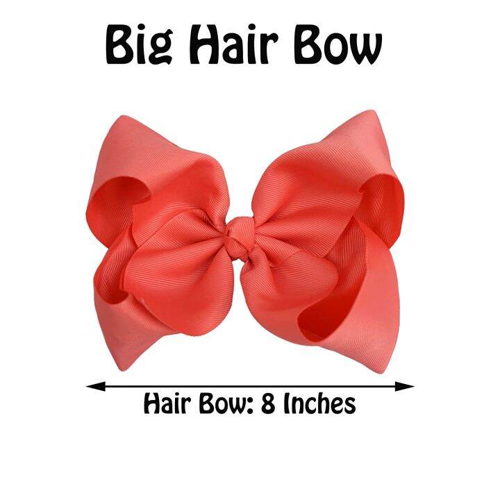 202112-pcs-8-grosgrain-ribbon-large-bows-durable-metal-alligator-clip-no-fraying-no-slipping-pinwheel-bow-clips-for-girls-toddlers