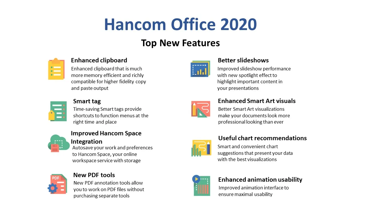 Hancom Office 2020 | one time purchase - lifetime usage for 1Device |  Support Windows OS | With Word , Spreadsheet , Presentation , PDF Edit and  Hancom Mail| Software Licensing | Lazada Singapore