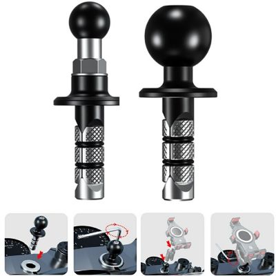 Motorcycle Bicycle Front Bar Hole Fork Stem Base Expander Plug Screw 17Mm 25Mm Ball Head Adapter Fo Gopro Stand GPS Phone Holder
