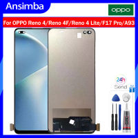 Ansimba 6.43 "TFT ชุดประกอบดิจิไทเซอร์จอแสดงผล LCD แบบสัมผัสหน้าจอ CPH2113 Reno4สำหรับ Oppo A93 4G/Reno 4 Lite/ F17 Pro/Reno 4F หน้าจอ LCD