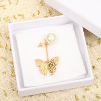 2022 New Designer Pearl Butterfly Pendant Single Earring For Women Luxury Jewelry Famous nd Top Quality Runway Trend Western