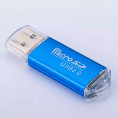 หลายสี USB2.0 เครื่องอ่านการ์ดหน่วยความจำสำหรับไมโคร SD MMC SDHC TF - นานาชาติ