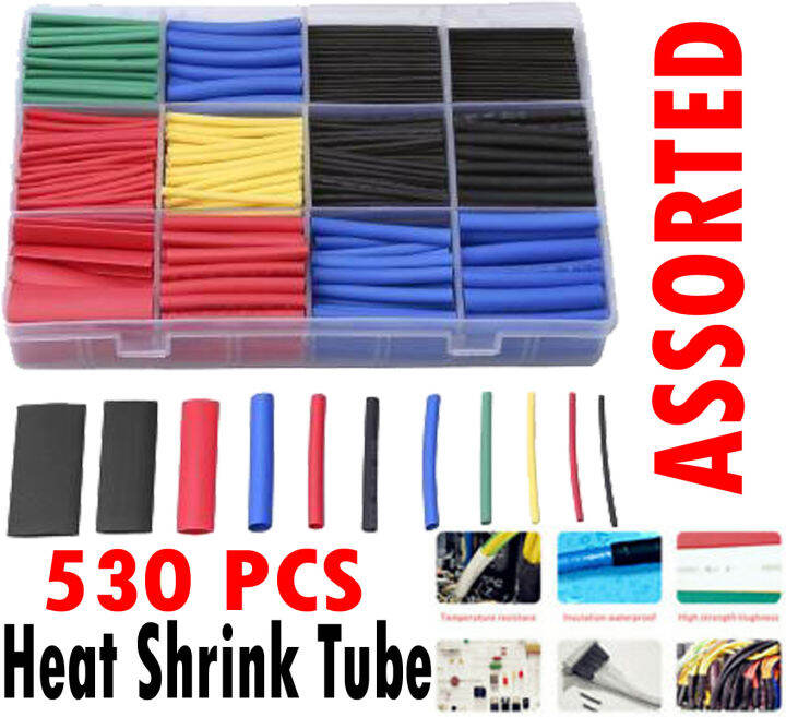 530 PCS Set heat Shrink Tube Assorted Insulation Shrinkable tube