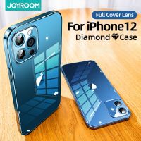 ✸™ Plating Phone Case 9DTempered Glass For iPhone 12 Pro 12 Mini Transparent Back Case For iPhone 12 Pro Max Soft TPU PC Cover