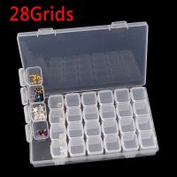 28Grids Plastic Empty Storage Box Jewelry Bead Nail Art Display Container Case Organizer