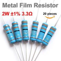 20pcs Metal Film Resistors 2W 3.3 ohm 3R3 3.3R 1% Fixed Resistor Resistance