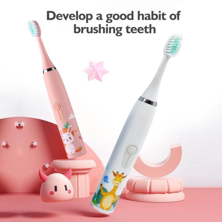 childrens-electric-ultrasonic-toothbrush-soft-bristled-cartoon-4-mode-ipx6-waterproof-teeth-prevention-decay-cleaner-usb-charge